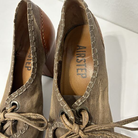 AS 98 Airstep Brown Leather Oxford Lace Up Shoes EU 39 US 8.5-9 Avante Garde - Picture 4 of 10